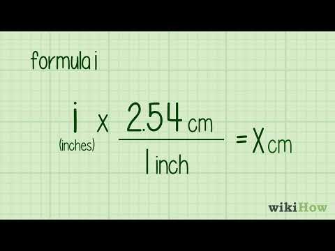 How to Convert Inches to Centimeters