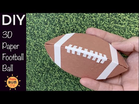 DIY 3D PAPER FOOTBALL BALL | MINIATURE FOOTBALL BALL | EASY DIY PAPER CRAFT