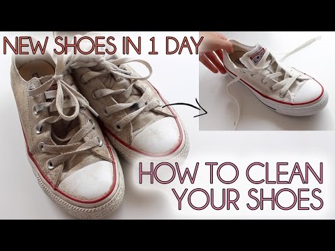 How to clean your shoes EASY 2020 |  Converse, vans, canvas shoes