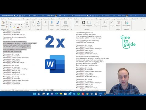 Twee vensters van hetzelfde document in Word naast elkaar