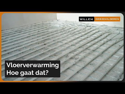 Vloerverwarming in een betonvloer leggen, hoe gaat dat? | Willem Designvloeren