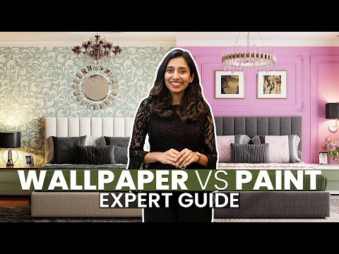 Wallpaper vs Paint | Cost, Durability, Application & More | Wall Painting Ideas (Expert Guide)