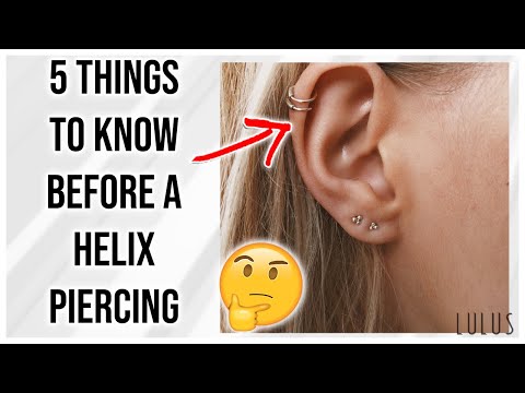 5 Things To Know Before A Helix Cartilage Piercing 🤔